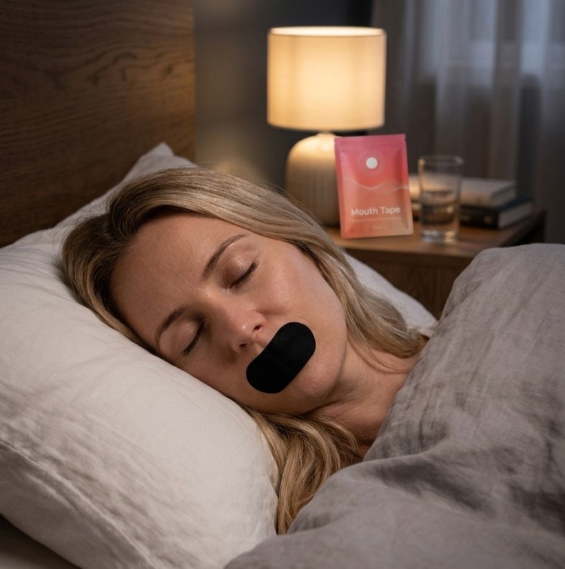 Náplasti na ústa pro podporu dýchání nosem