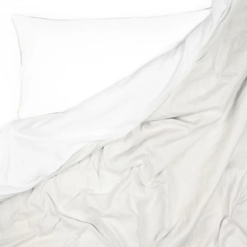 Terapeutická zátěžová deka Levia - Povlečení: Žakár (bílá / černá)