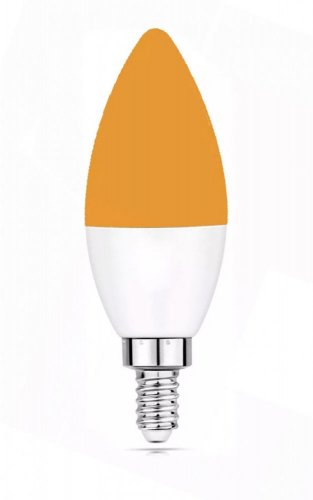 3W LED žárovka bez modré složky světla (svíčková E14)